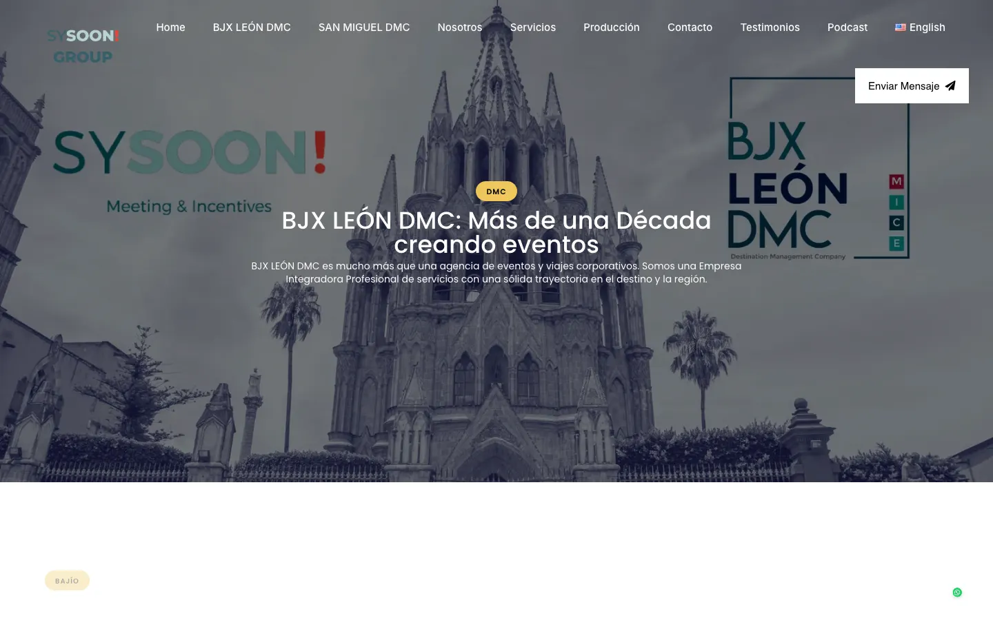 Página del destino BJX León DMC